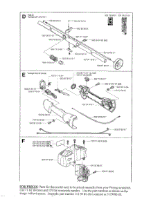 Drive Tube, Handle, Cover parts for Husqvarna Grass Line Trimmer 123LD from AppliancePartsPros.com