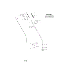 Drive Shaft  /  Handle  /  Shield parts for Husqvarna Grass Line Trimmer 124C from AppliancePartsPros.com