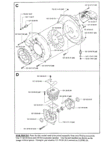 Cylinder Assembly parts for Husqvarna Leaf Blower 125BT from AppliancePartsPros.com