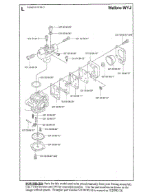 Carburetor parts for Husqvarna Leaf Blower 125BT from AppliancePartsPros.com
