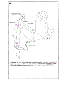 Backpack Assembly parts for Husqvarna Leaf Blower 125BT from AppliancePartsPros.com