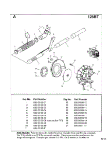 Blower Tube  /  Cylinder Assembly parts for Husqvarna Leaf Blower 125BT from AppliancePartsPros.com