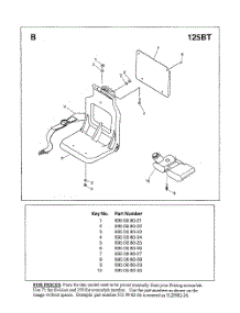 Backpack Assembly  /  Fuel Tank parts for Husqvarna Leaf Blower 125BT from AppliancePartsPros.com