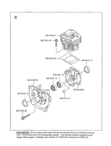 Cylinder Head parts for Husqvarna Leaf Blower 125BT from AppliancePartsPros.com