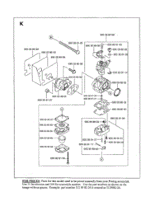 Carburetor parts for Husqvarna Leaf Blower 125BT from AppliancePartsPros.com