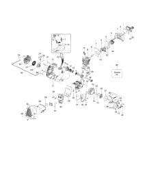 Cylinder  /  Crankshaft  /  Crankcase parts for Husqvarna Grass Line Trimmer 125C from AppliancePartsPros.com