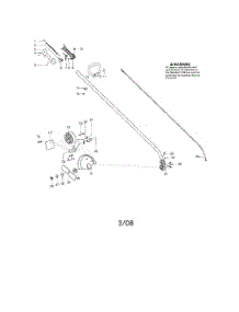 Driveshaft  /  Handle  /  Edger Guard parts for Husqvarna Grass Line Trimmer 125E from AppliancePartsPros.com