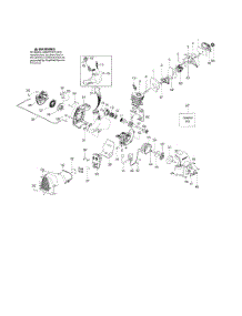 Cylinder  /  Crankshaft  /  Crankcase parts for Husqvarna Grass Line Trimmer 125E from AppliancePartsPros.com