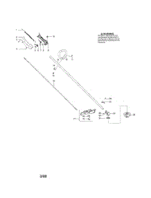 Driveshaft  /  Handle  /  Shield parts for Husqvarna Grass Line Trimmer 125LSST from AppliancePartsPros.com