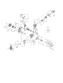 Cylinder  /  Crankshaft  /  Crankcase parts for Husqvarna Grass Line Trimmer 125R from AppliancePartsPros.com