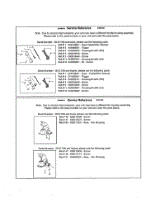 Service Reference parts for Husqvarna Grass Line Trimmer 128C from AppliancePartsPros.com