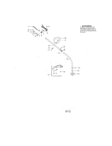 Drive Shaft  /  Handle  /  Shield parts for Husqvarna Grass Line Trimmer 128CD from AppliancePartsPros.com