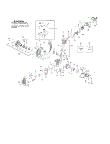 Cylinder  /  Muffler  /  Fuel Tank parts for Husqvarna Grass Line Trimmer 128LD from AppliancePartsPros.com