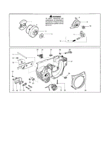 Chassis  /  Oil Pickup & Screen parts for Husqvarna Chainsaw 136LE from AppliancePartsPros.com