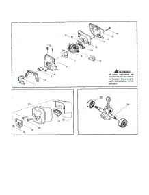 Carburetor  /  Muffler  /  Crankshaft parts for Husqvarna Chainsaw 137E from AppliancePartsPros.com