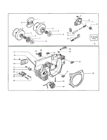 Clutch Drum  /  Chassis parts for Husqvarna Chainsaw 141 from AppliancePartsPros.com