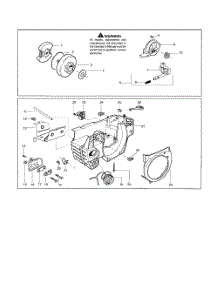 Chassis  /  Eps Ignition parts for Husqvarna Chainsaw 141LE from AppliancePartsPros.com