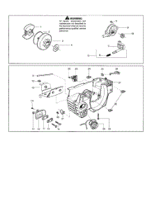 Clutch parts for Husqvarna Chainsaw 142 from AppliancePartsPros.com