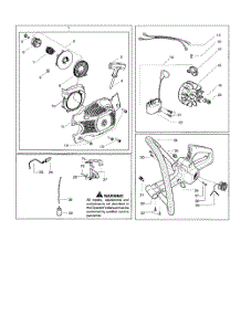 Fan Housing  /  Starter parts for Husqvarna Chainsaw 142 from AppliancePartsPros.com