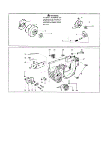 Chassis  /  Clutch  /  Oil Pickup parts for Husqvarna Chainsaw 142 from AppliancePartsPros.com