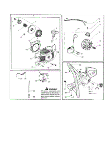 Starter  /  Fan  /  Eps Ignition parts for Husqvarna Chainsaw 142LE from AppliancePartsPros.com