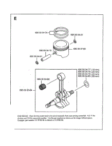 Piston, Crankshaft parts for Husqvarna Leaf Blower 145BF from AppliancePartsPros.com