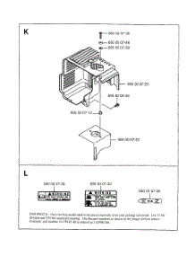 Cover And Warning Labels parts for Husqvarna Leaf Blower 145BT from AppliancePartsPros.com