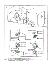 Carburetor parts for Husqvarna Leaf Blower 145BT from AppliancePartsPros.com