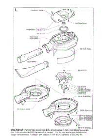 Housing Assembly parts for Husqvarna Leaf Blower 225B from AppliancePartsPros.com