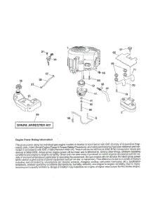 Engine parts for Husqvarna Riding Mower Tractor 240440 from AppliancePartsPros.com