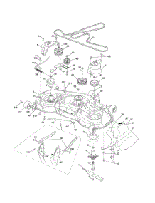 Mower Deck parts for Husqvarna Riding Mower Tractor 240440 from AppliancePartsPros.com
