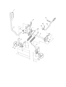 Mower Lift parts for Husqvarna Riding Mower Tractor 240440 from AppliancePartsPros.com