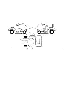 Decals parts for Husqvarna Riding Mower Tractor 240442 from AppliancePartsPros.com