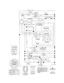 Schematic Diagram parts for Husqvarna Riding Mower Tractor 240442 from AppliancePartsPros.com
