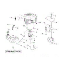 Engine parts for Husqvarna Riding Mower Tractor 240471 from AppliancePartsPros.com