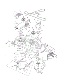Mower Deck parts for Husqvarna Riding Mower Tractor 240471 from AppliancePartsPros.com