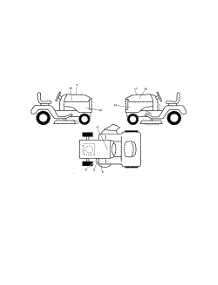 Decals parts for Husqvarna Riding Mower Tractor 240471 from AppliancePartsPros.com