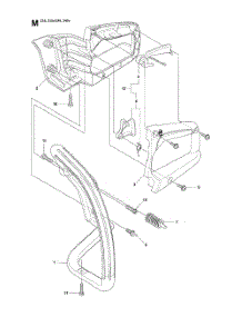 Handle  /  Controls parts for Husqvarna Chainsaw 240E from AppliancePartsPros.com