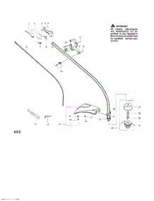 Driveshaft  /  Handle  /  Shield parts for Husqvarna Grass Line Trimmer 24C TYPE 1 from AppliancePartsPros.com
