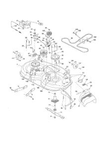 Mower Deck parts for Husqvarna Riding Mower Tractor 250180 from AppliancePartsPros.com