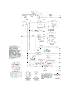 Schematic Diagram parts for Husqvarna Riding Mower Tractor 250180 from AppliancePartsPros.com