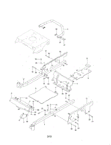Frame parts for Husqvarna Riding Mower Tractor 250201 from AppliancePartsPros.com