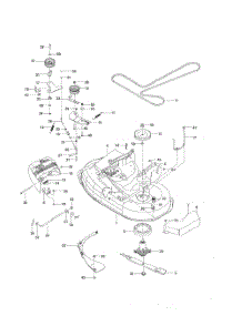 Mower Deck  /  Cutting Deck parts for Husqvarna Riding Mower Tractor 250201 from AppliancePartsPros.com