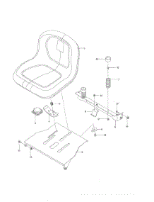Seat parts for Husqvarna Riding Mower Tractor 250201 from AppliancePartsPros.com