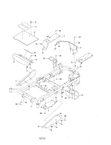 Frame parts for Husqvarna Riding Mower Tractor 250212 from AppliancePartsPros.com