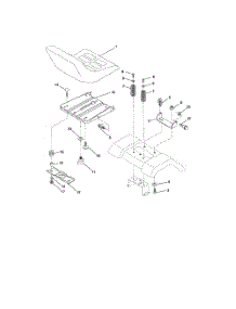 Seat Assembly parts for Husqvarna Riding Mower Tractor 279080 from AppliancePartsPros.com