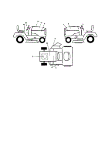 Decals parts for Husqvarna Riding Mower Tractor 279080 from AppliancePartsPros.com