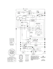 Schematic Diagram parts for Husqvarna Riding Mower Tractor 286560 from AppliancePartsPros.com