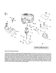 Engine parts for Husqvarna Riding Mower Tractor 287561 from AppliancePartsPros.com