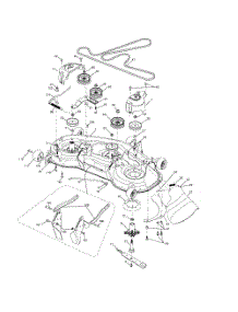 Mower Deck parts for Husqvarna Riding Mower Tractor 287561 from AppliancePartsPros.com